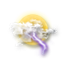 Nuages et soleil, tendance orageuse / Nuages et ciel clair, tendance orageuse Nuages et soleil, tendance orageuse / Nuages et ciel clair, tendance orageuse