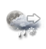 Pluie et neige mêlées s'espaçant, ou averses Pluie et neige mêlées s'espaçant, ou averses